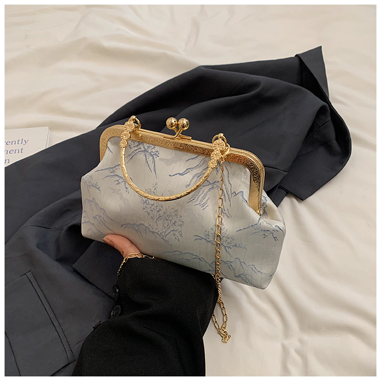 PU školjkasta torbica s klips otvorom, poliester podstava, džep za telefon, jedna naramenica, ulični stil