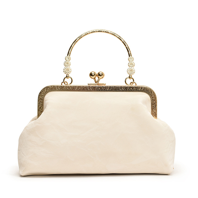 PU školjkasta torbica s klips otvorom, poliester podstava, džep za telefon, jedna naramenica, ulični stil