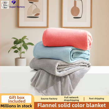 Flanelová deka s hrubším teplom, jacquardová väzba, na celoročné použitie