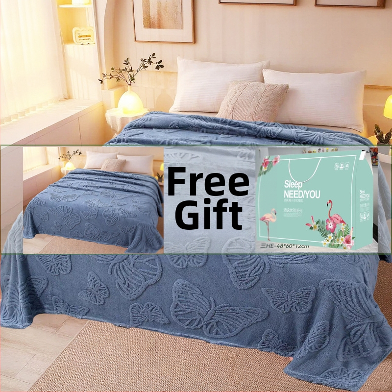 Flanelová deka s hrubším teplom, jacquardová väzba, na celoročné použitie