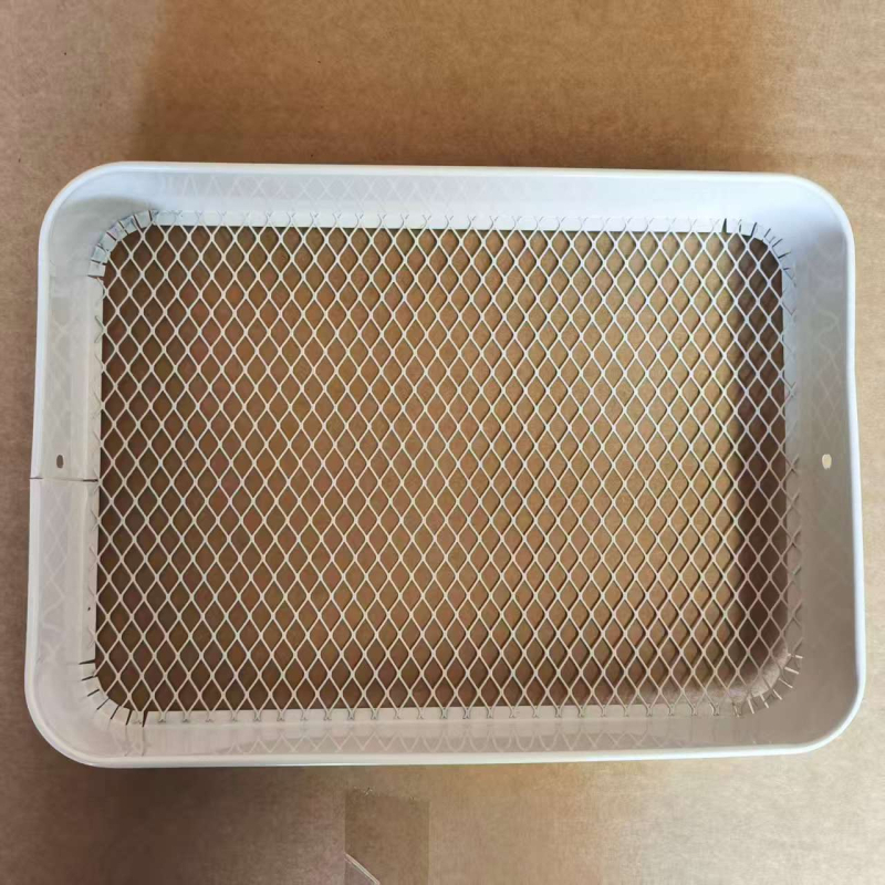 Странична масичка с 3 чекмеджета, рамка от въглеродна стомана, кантована повърхност, със ролки