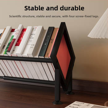 Darbastalių knygų lentyna su reguliuojamu skyrikliu, vienos linijos skyriklis, modelis W760, plieninė konstrukcija, paprastas ir šiuolaikinis stilius