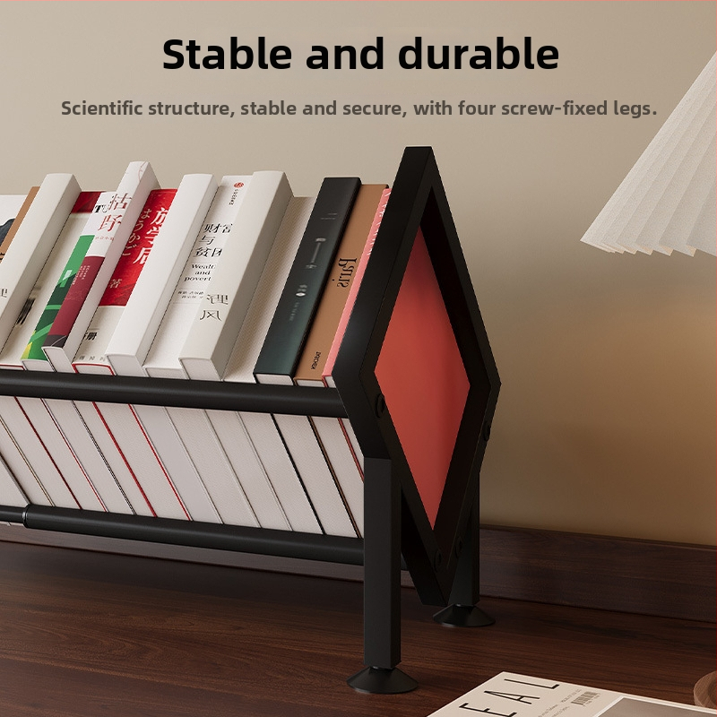 Datora grāmatu plaukts ar regulējamu nodalījumu, nodalījums vienas līnijas formā, modelis W760, dzelzs konstrukcija, vienkāršs un mūsdienīgs stils