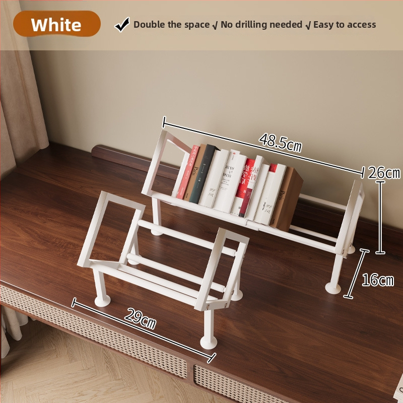 Darbastalių knygų lentyna su reguliuojamu skyrikliu, vienos linijos skyriklis, modelis W760, plieninė konstrukcija, paprastas ir šiuolaikinis stilius