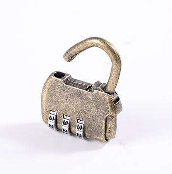 Încuietoare cu cod și cutie din lemn (aliaj de zinc, model 13A, parolă numerică, grosimea tijelor 2 mm, distanța dintre bare 10 mm)