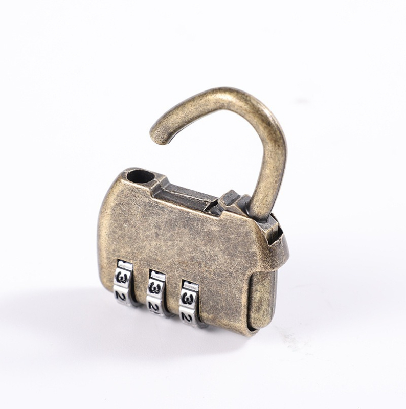 Încuietoare cu cod și cutie din lemn (aliaj de zinc, model 13A, parolă numerică, grosimea tijelor 2 mm, distanța dintre bare 10 mm)