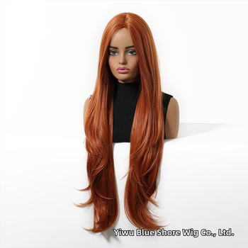 Emmor parochňa na celú hlavu, stredný part, viacvrstvová, vlnená a rovná textúra, syntetické vlasy