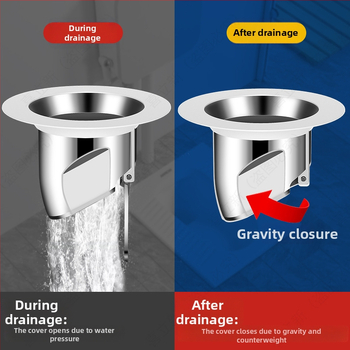 Kvapų blokavimo įrenginys squat tipo tualetui – ABS medžiaga, be vandens bakelio, be vandens barjero, be sifono, modernus paprastas stilius