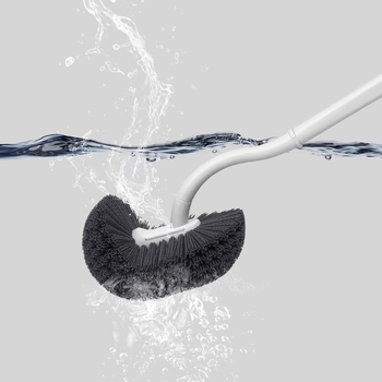 Záchodová kefa, nástenná, s dlhým držadlom, odolný plast