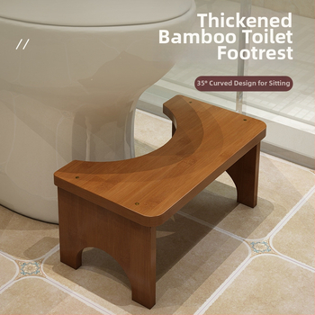 Scaun de toaletă pentru copii cu suport pentru picioare – Material: Nanzhu; Brand: Subamboo House; Model: Other; Procesare: mostre personalizate; Stil: minimalist modern