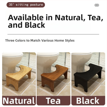 Scaun de toaletă pentru copii cu suport pentru picioare – Material: Nanzhu; Brand: Subamboo House; Model: Other; Procesare: mostre personalizate; Stil: minimalist modern