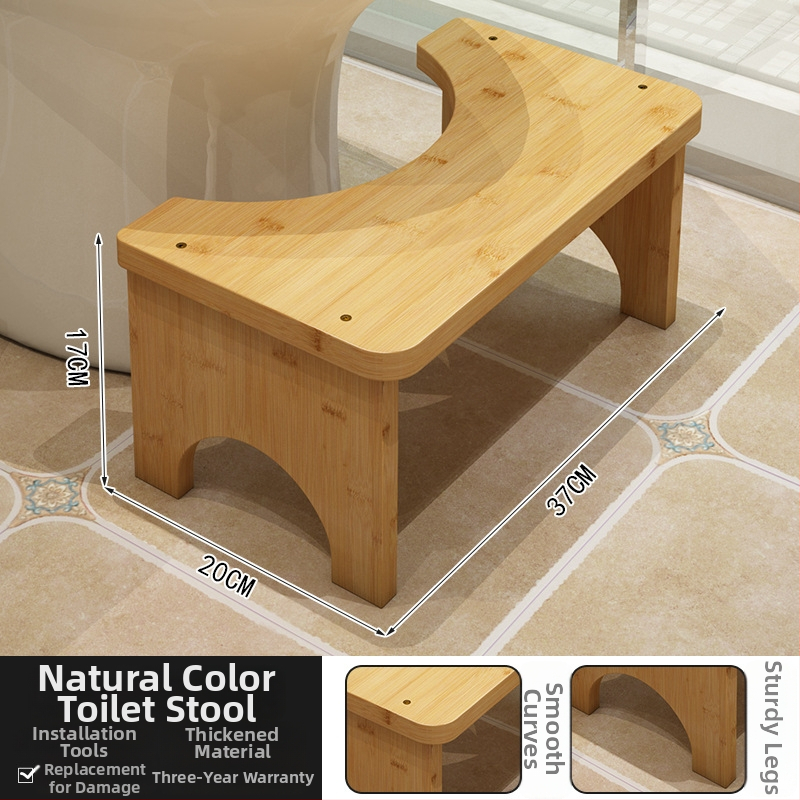 Scaun de toaletă pentru copii cu suport pentru picioare – Material: Nanzhu; Brand: Subamboo House; Model: Other; Procesare: mostre personalizate; Stil: minimalist modern