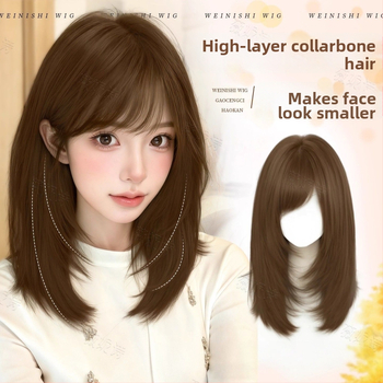 Parochňa pre dlhé rovné vlasy so stránkovým ofinou – Model X-129 – Vlákna odolné voči vysokej teplote – Mechanizmus