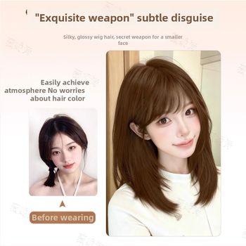 Parochňa pre dlhé rovné vlasy so stránkovým ofinou – Model X-129 – Vlákna odolné voči vysokej teplote – Mechanizmus