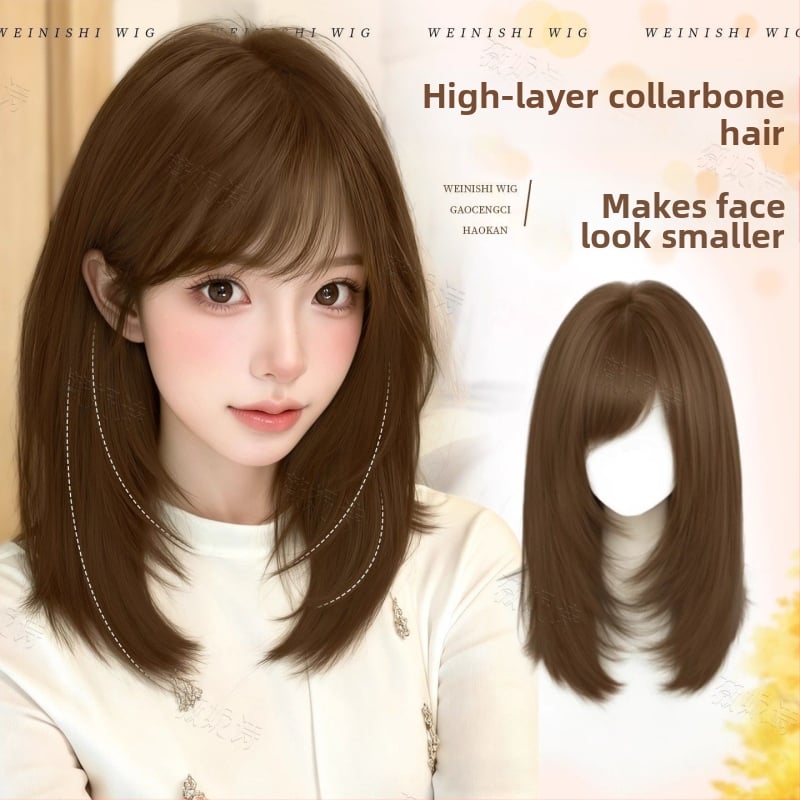 Parochňa pre dlhé rovné vlasy so stránkovým ofinou – Model X-129 – Vlákna odolné voči vysokej teplote – Mechanizmus