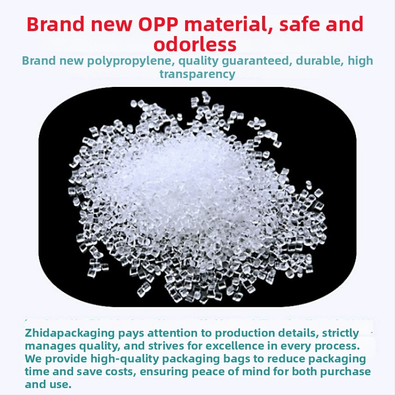 OPP samolepovacia obalová taška na oblečenie a doplnky, priehľadný plastový Ziplock, nový materiál, tlačené logo