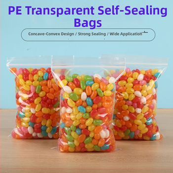 Enesulgavad läbipaistvad plastkotid tees pakkimiseks – tihenduse pikkus kohandatav; paksendatud versioonid 8/10/12