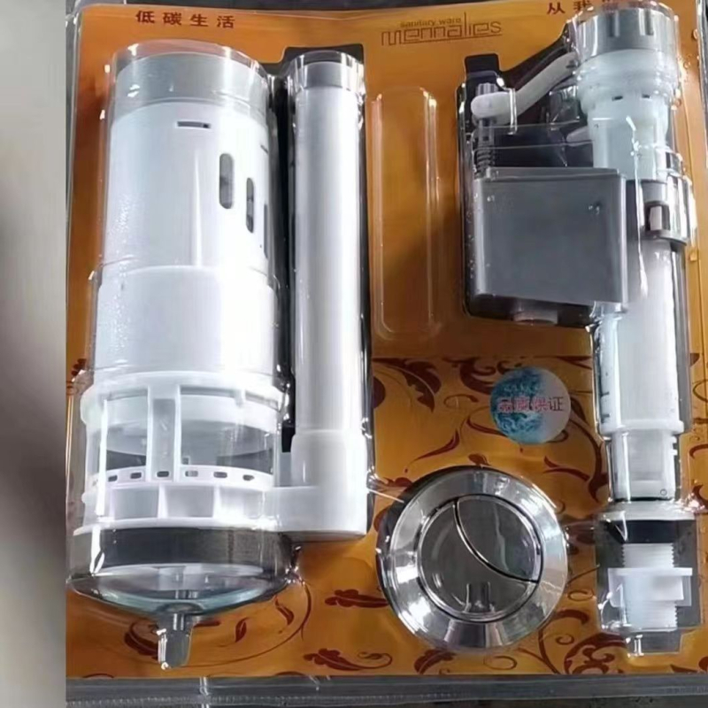 Tualeti paagi täitmise ventiilide komplekt – energiasäästlik, universaalne, seinale paigaldatav, vajutustüüpi, PP materjal, kaubamärk Long Whale