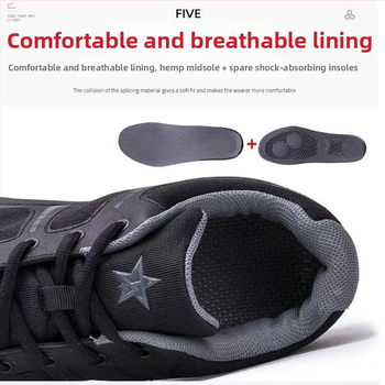 Unisex füüsilise väljaõppe jalanõud, hingavad ja kerged, taktilise stiiliga kummijalaga, täiskasvanutele