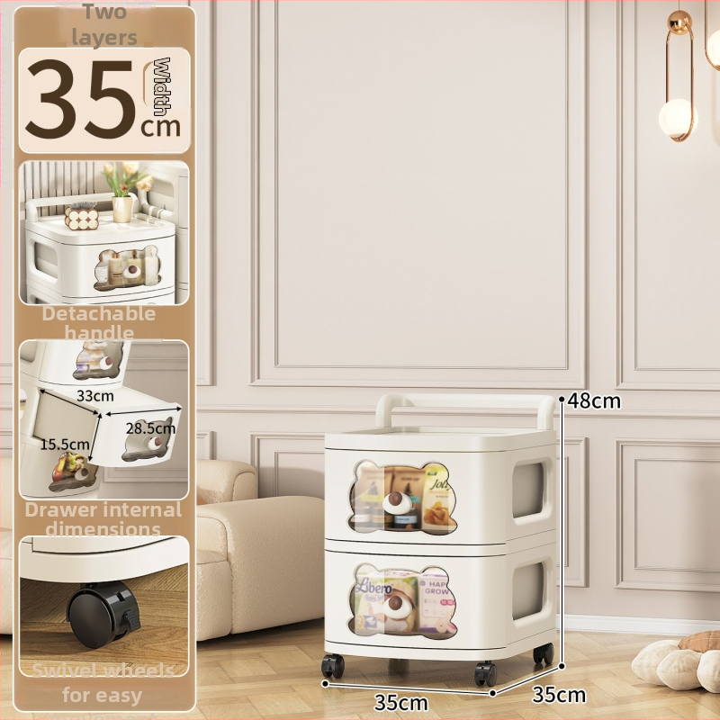 Stojací úložný kabinet SHL9355, PP materiál, nordický štýl, vhodný pre topánky, CD, školské potreby a hračky