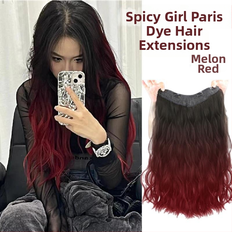 Jednodielne bezšvové predĺženie vlasov, vodno-vlnitý štýl, drôt s vysokou teplotou, zväčšenie objemu, ofina: rovná alebo šikmá