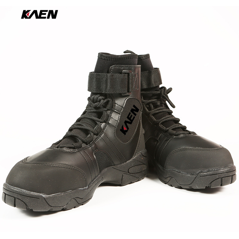 Tűzoltó vizes mentő bakancs - Bőr, Ütésvédelmi védelem, KAEN