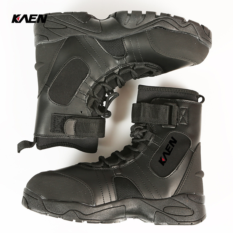 Tűzoltó vizes mentő bakancs - Bőr, Ütésvédelmi védelem, KAEN