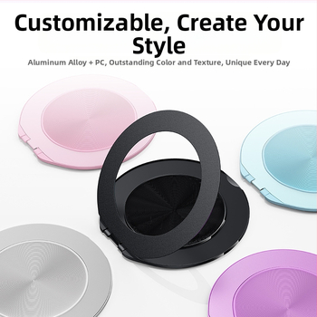 Nothing magnetinis telefono laikiklis su ABS+TPU+magnetu, dvigubas žiedas, MagSafe suderinamas, paprastas stilius