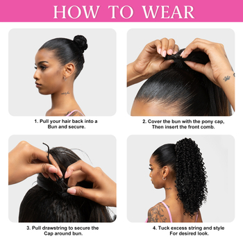 Parukas kõrge saba – naistele, sisemine võrgusilm nööriga, mudel P046, materjal: kuumuskindel kiud