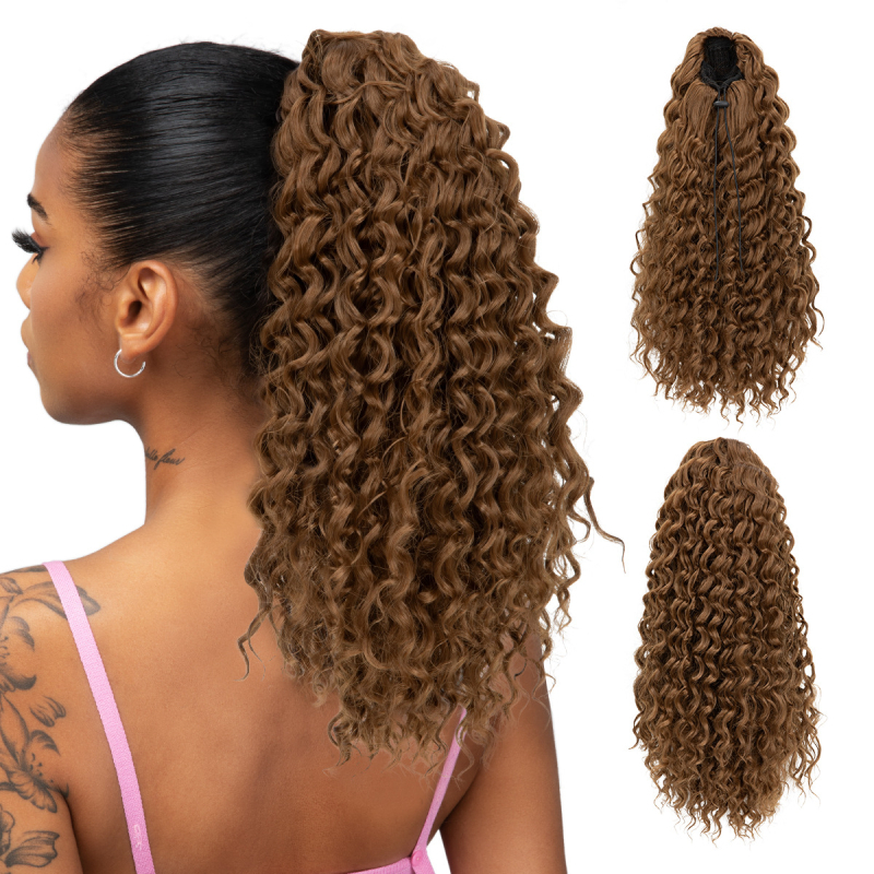 Parukas kõrge saba – naistele, sisemine võrgusilm nööriga, mudel P046, materjal: kuumuskindel kiud