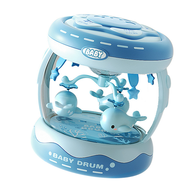 Yimi pöörlev muusikaline käetrumm mänguasi lastele vanuses 4–6 aastat, Bluetooth ja tuli, 3C sertifitseeritud (2023152202045704)