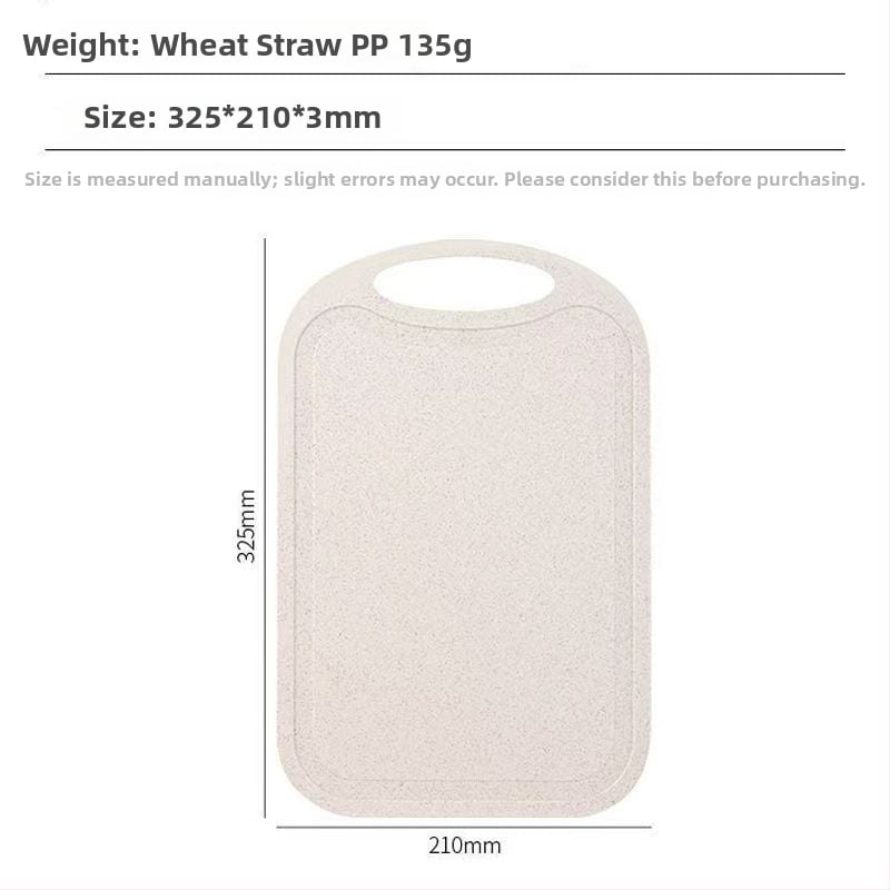 Doska na krájanie z pšeničnej slamy, dvojstranná, pre domáce použitie, moderný štýl jednoduchosti
