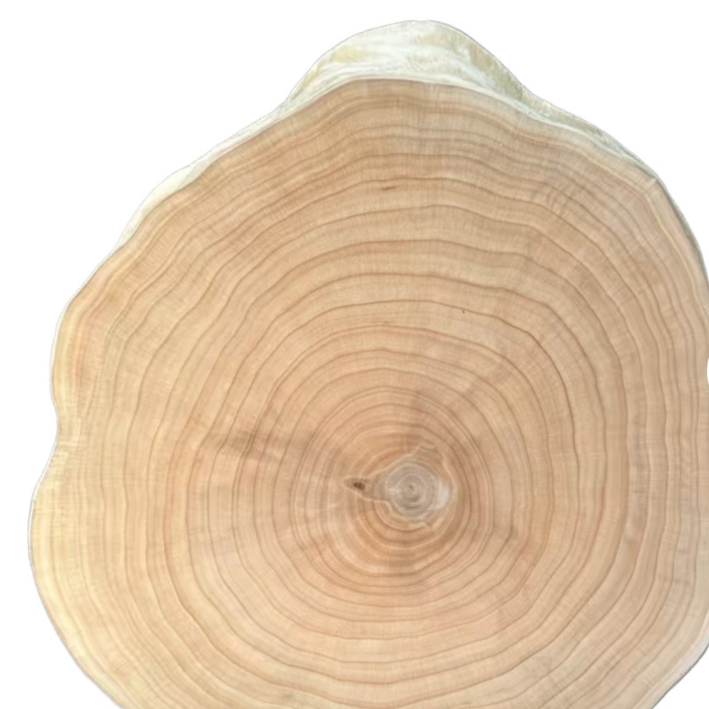 Drevená doska na krájanie z ginkgo dreva, masívna, okrúhla, prírodná, proti plesniam, odolná voči prasklinám, pre domáce a komerčné použitie