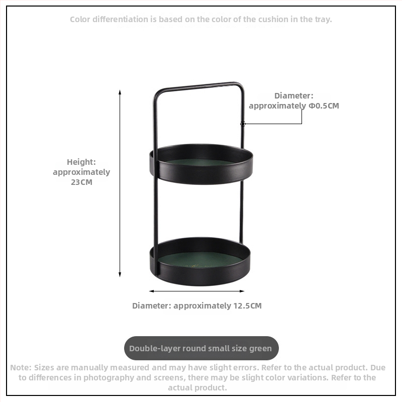 Kahekorruseline nahast ja rauastest lauaaru hoiukarp