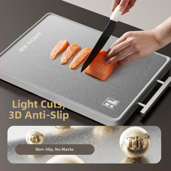 Titánová doska na krájanie, obojstranná, pre domácnosť, značka Double Gun