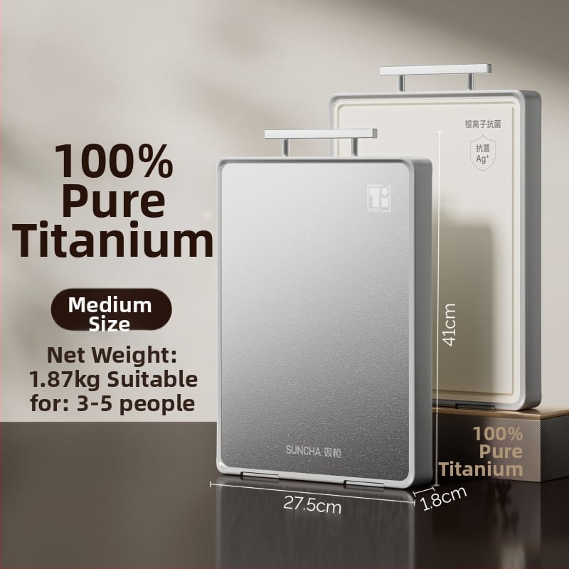 Titánová doska na krájanie, obojstranná, pre domácnosť, značka Double Gun