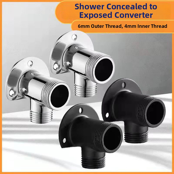 Sprchový adaptér pre prechod zo skrytého na otvorený montážny systém, držiak miešacej zostavy, 304 nerezová oceľ