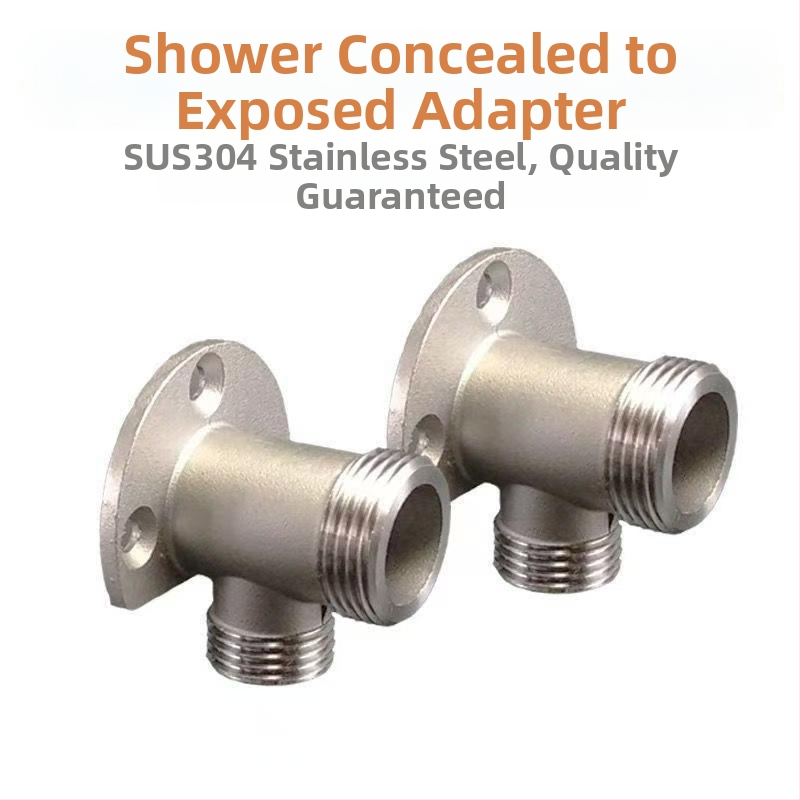 Sprchový adaptér pre prechod zo skrytého na otvorený montážny systém, držiak miešacej zostavy, 304 nerezová oceľ