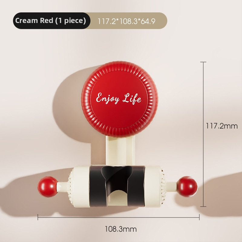 Odnímateľný držiak na sprchu s prísavkou, z plastu, moderný minimalistický štýl, jedno úroveň, pohyblivý, bez vŕtačky (hmotnosť 85 g)