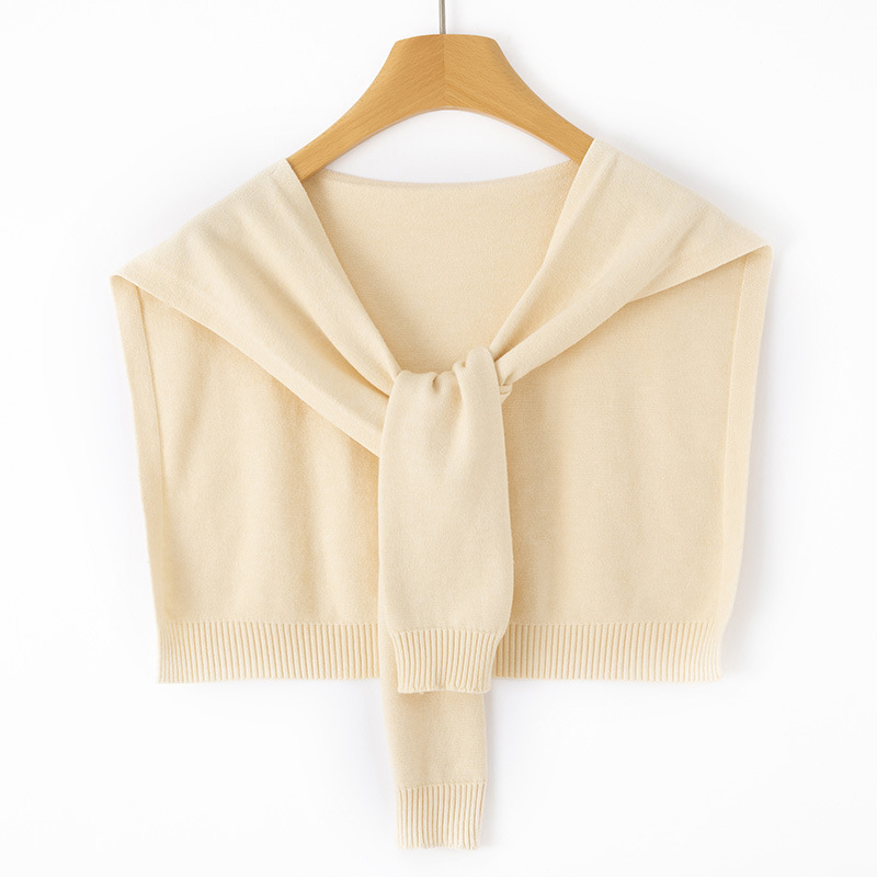 Unisex adīts poliestera šalle, vienkrāsains raksts, dekoratīvs aksesuārs, visu sezonu izmantošanai, Ziemas 2025 izlaidums