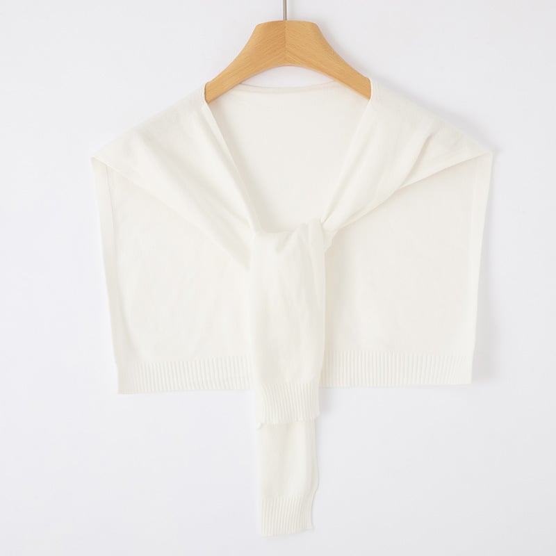 Unisex adīts poliestera šalle, vienkrāsains raksts, dekoratīvs aksesuārs, visu sezonu izmantošanai, Ziemas 2025 izlaidums