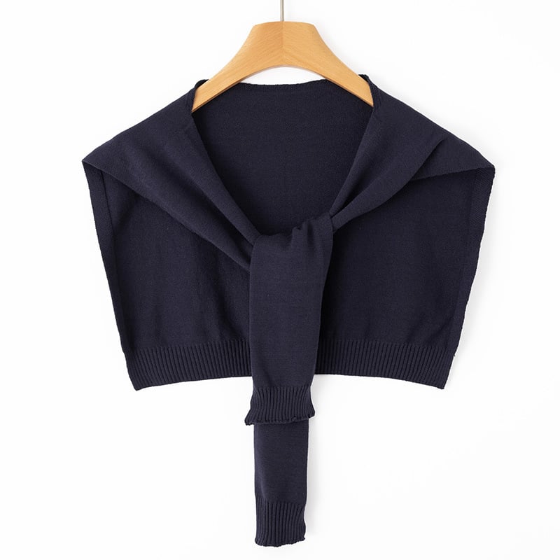 Unisex adīts poliestera šalle, vienkrāsains raksts, dekoratīvs aksesuārs, visu sezonu izmantošanai, Ziemas 2025 izlaidums