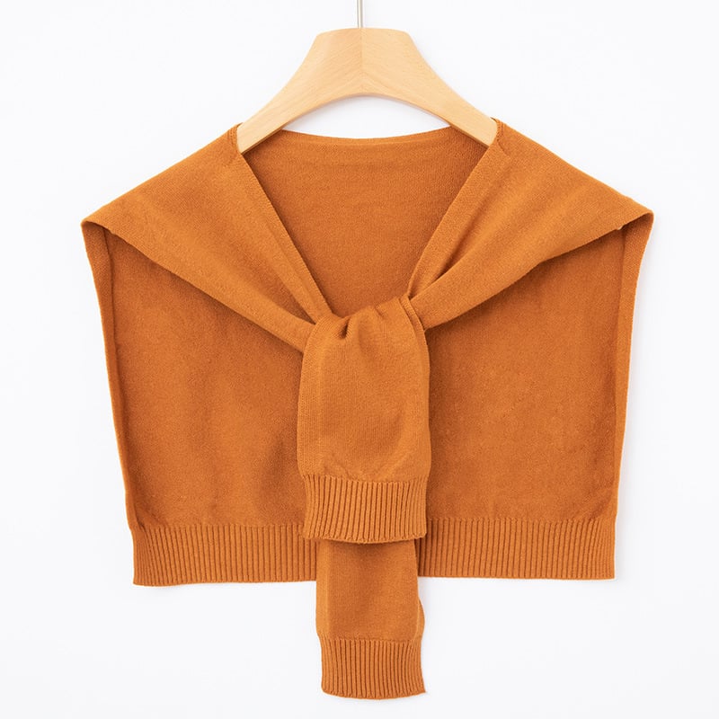 Unisex adīts poliestera šalle, vienkrāsains raksts, dekoratīvs aksesuārs, visu sezonu izmantošanai, Ziemas 2025 izlaidums