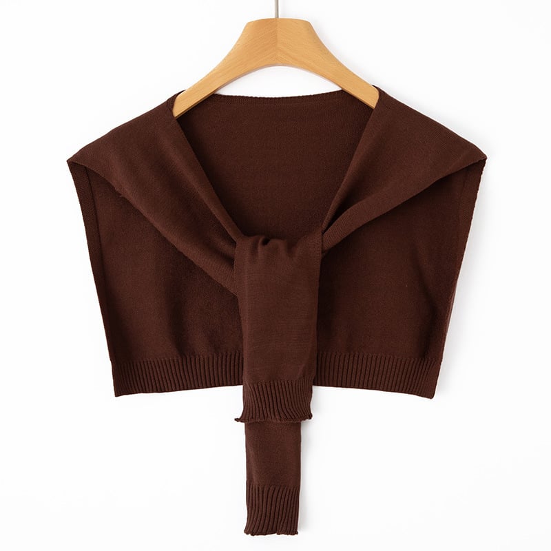 Unisex adīts poliestera šalle, vienkrāsains raksts, dekoratīvs aksesuārs, visu sezonu izmantošanai, Ziemas 2025 izlaidums