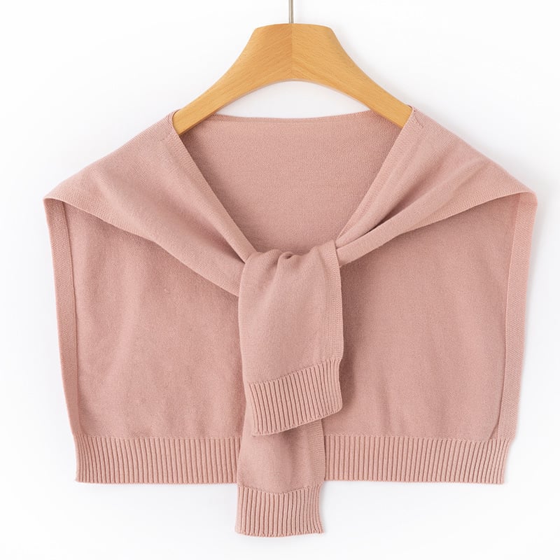 Unisex adīts poliestera šalle, vienkrāsains raksts, dekoratīvs aksesuārs, visu sezonu izmantošanai, Ziemas 2025 izlaidums