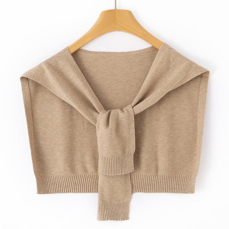 Unisex adīts poliestera šalle, vienkrāsains raksts, dekoratīvs aksesuārs, visu sezonu izmantošanai, Ziemas 2025 izlaidums