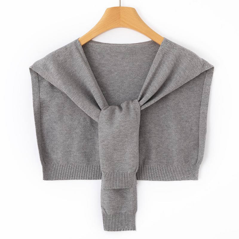 Unisex adīts poliestera šalle, vienkrāsains raksts, dekoratīvs aksesuārs, visu sezonu izmantošanai, Ziemas 2025 izlaidums