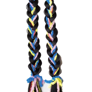 Perucă cu coadă, fir de înaltă temperatură, model universal, vopsire fără căldură, pentru femei