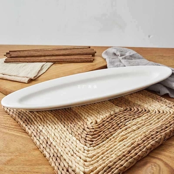Farfurie ceramică în formă de pește, porțelan întărit cu magneziu, compatibilă cu microunde, farfurie sushi pentru hotel și bucătărie