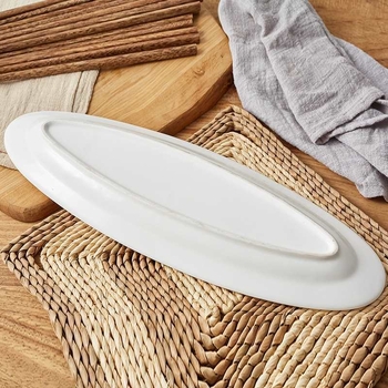 Farfurie ceramică în formă de pește, porțelan întărit cu magneziu, compatibilă cu microunde, farfurie sushi pentru hotel și bucătărie